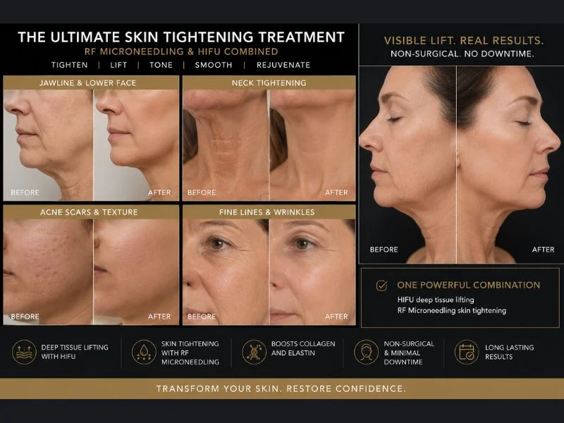 Results of combined treatment for the ultimate skin tightening treatment Marlow