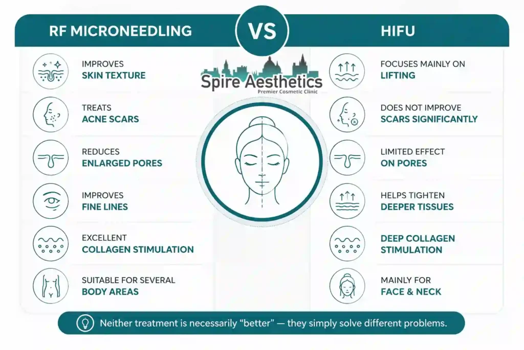RF Microneedling vs HIFU: Which Treatment Gives Better Results Marlow?